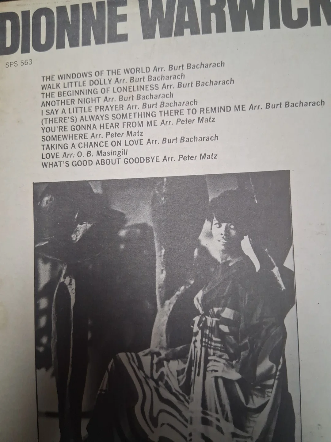 Dionne Warwick The Windows Of the World I Say A Little Prayer Album Cover G-vg, изображение 2