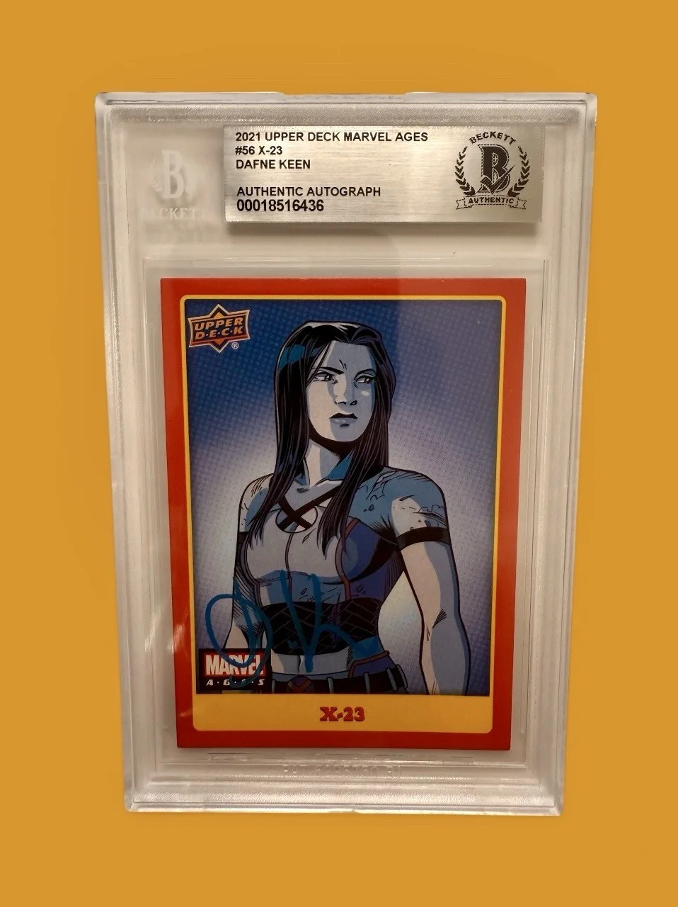 DAFNE KEEN — DAFNE KEEN AUTO CARD X-23 TRADING CARD 2021 UD MARVEL AGES BGS AUTO (2