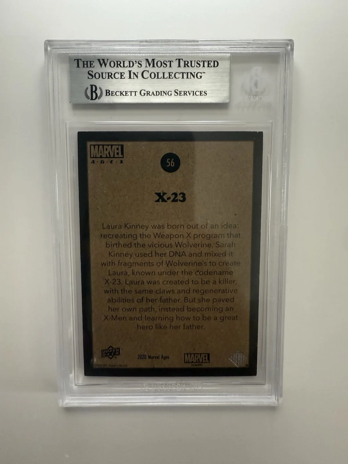 DAFNE KEEN — DAFNE KEEN AUTO CARD X-23 TRADING CARD 2021 UD MARVEL AGES BGS AUTO (2, изображение 2