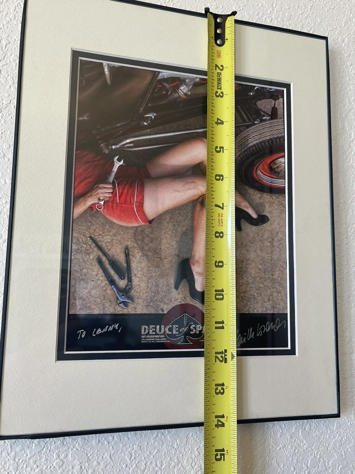 Deuce Of Spades Framed Autograph Signed Faith Granger Picture, image 3