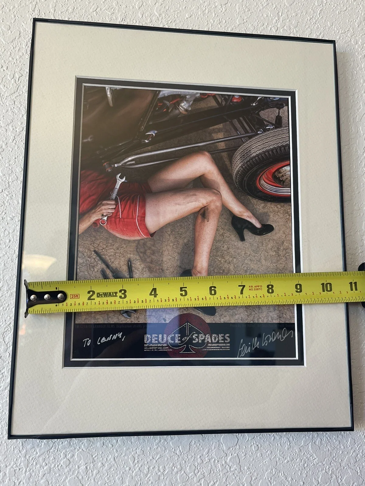 Deuce Of Spades Framed Autograph Signed Faith Granger Picture, image 4