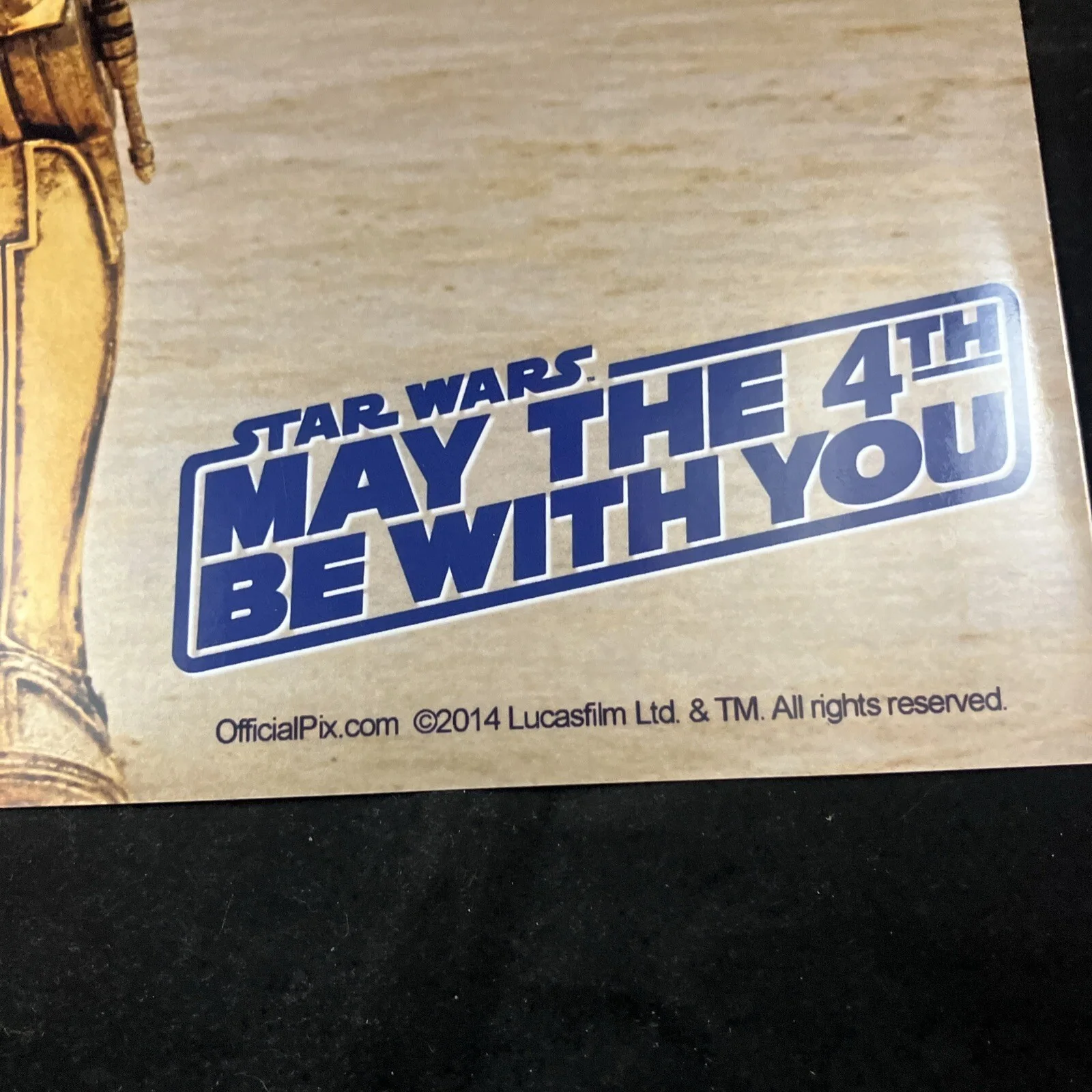 Anthony Daniels — Anthony Daniels personal collection hand signed poster Disney Store exclusive!.., image 4