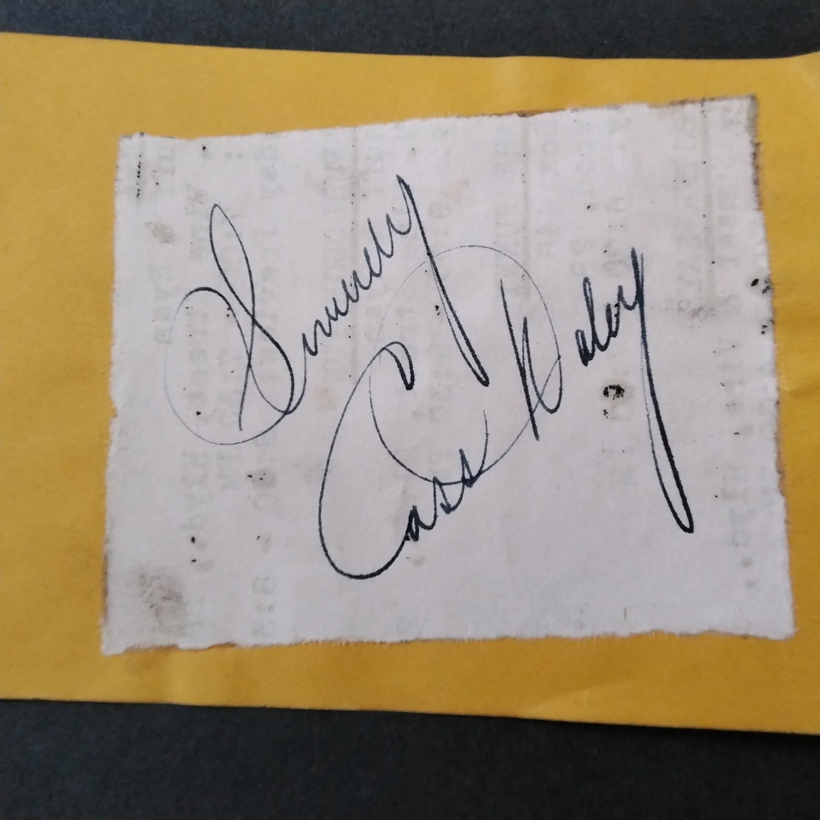 Cass Daley SIGNED Paper Photo Ziegfeld Comedienne 40s Movie Actress Ladies Man, изображение 3