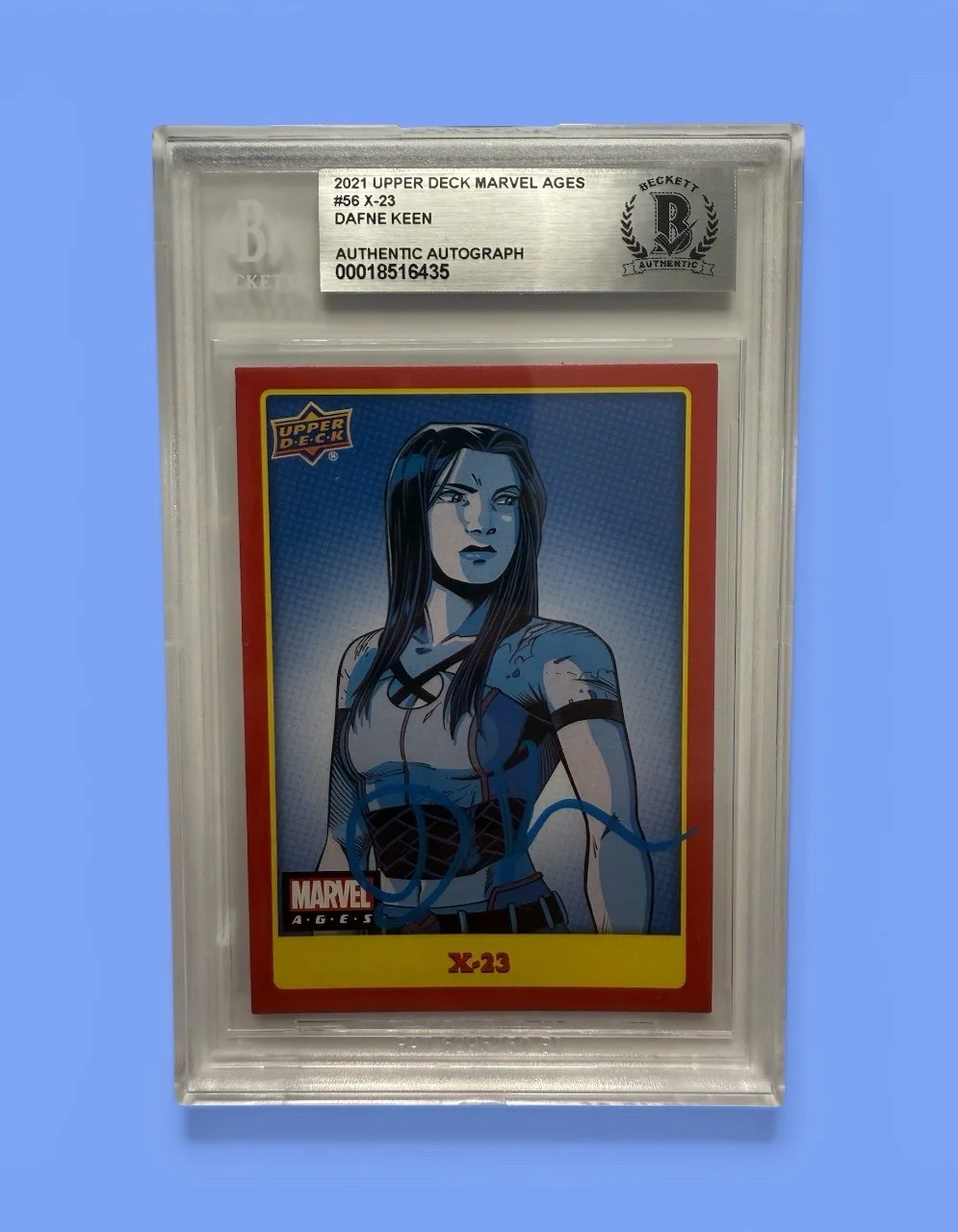 DAFNE KEEN — DAFNE KEEN AUTO CARD X-23 TRADING CARD 2021 UD MARVEL AGES BGS AUTO (3