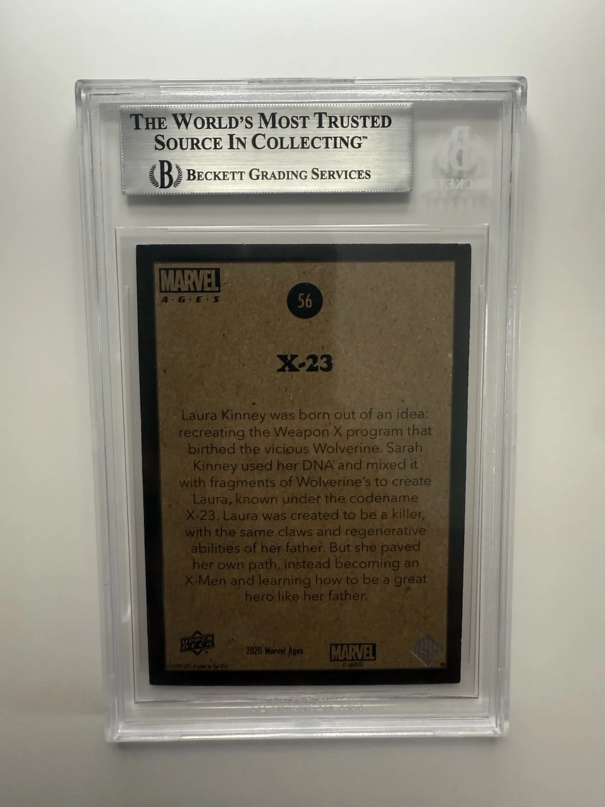 DAFNE KEEN — DAFNE KEEN AUTO CARD X-23 TRADING CARD 2021 UD MARVEL AGES BGS AUTO (3, изображение 2