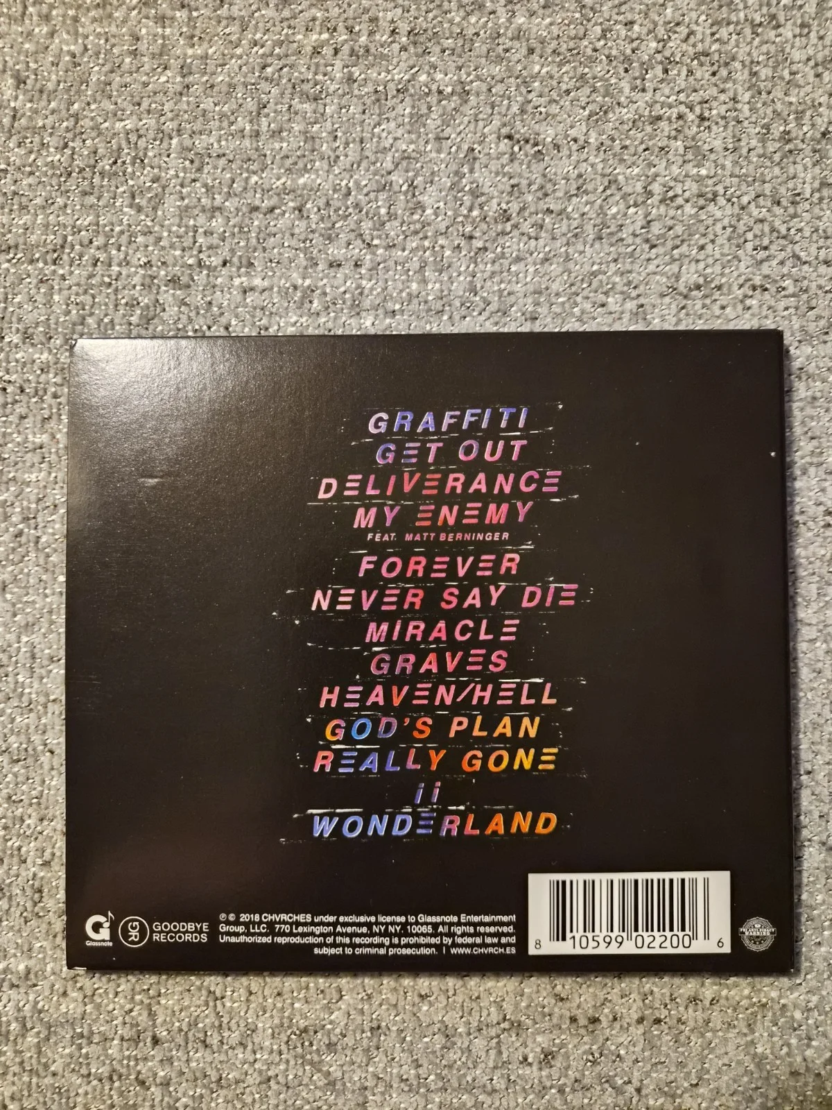 (073) CHVRCHES Love Is Dead CD 2018 SIGNED Booklet Autographed Synth Pop, image 3