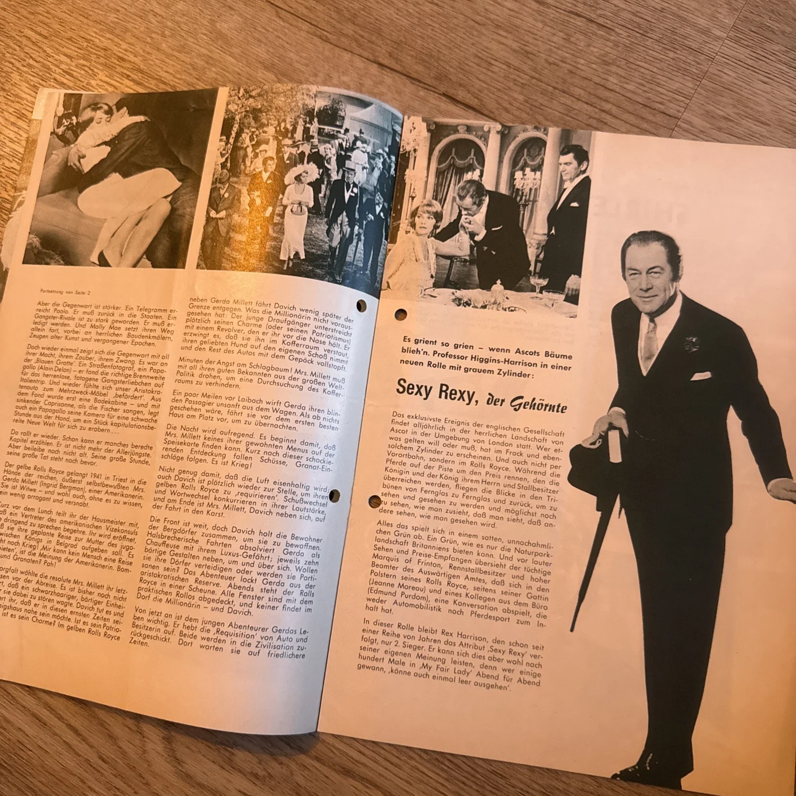 Yellow Rolls Royce German Cinema Programme Ingrid Bergman Shirley MacLaine Rex H, изображение 3