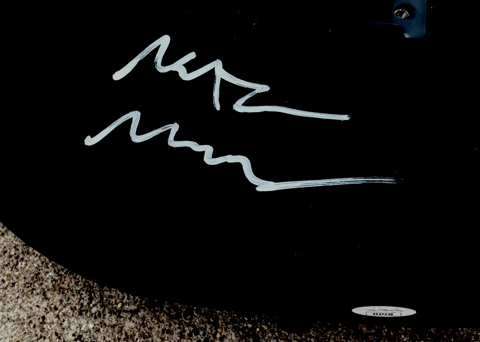 MATTEO MANCUSO SIGNED Guitar JSA AUTHENTICATION LETTER Matte Black, image 3