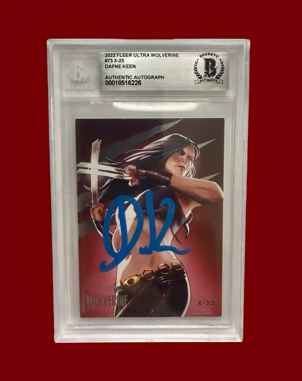 DAFNE KEEN — DAFNE KEEN AUTO CARD X-23 TRADING CARD 2022 FLEER ULTRA WOLVERINE BGS (4