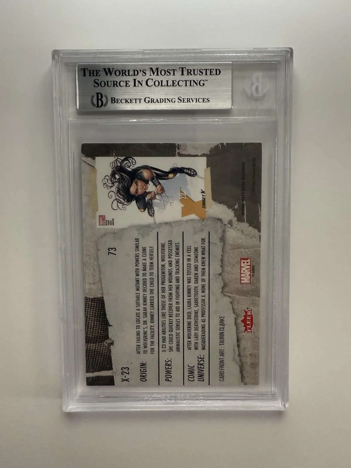 DAFNE KEEN — DAFNE KEEN AUTO CARD X-23 TRADING CARD 2022 FLEER ULTRA WOLVERINE BGS (4, image 2