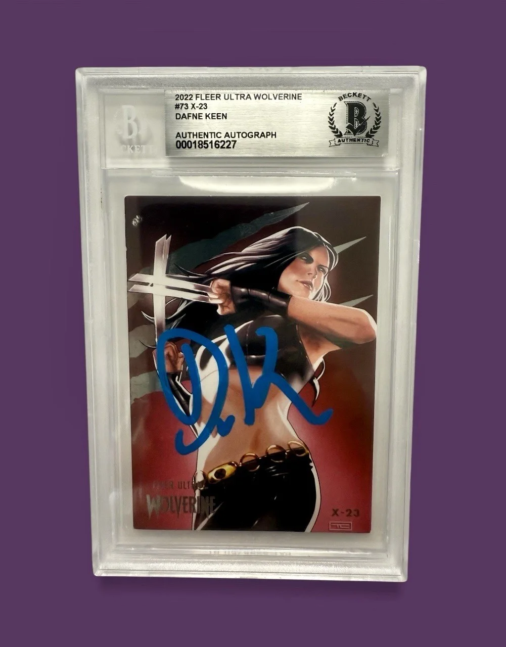 DAFNE KEEN — DAFNE KEEN AUTO CARD X-23 TRADING CARD 2022 FLEER ULTRA WOLVERINE BGS (5