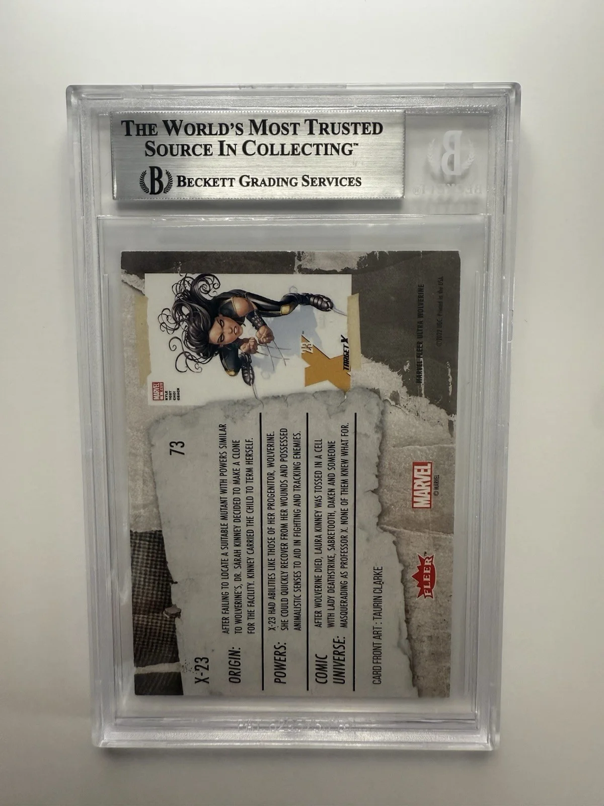 DAFNE KEEN — DAFNE KEEN AUTO CARD X-23 TRADING CARD 2022 FLEER ULTRA WOLVERINE BGS (5, image 2