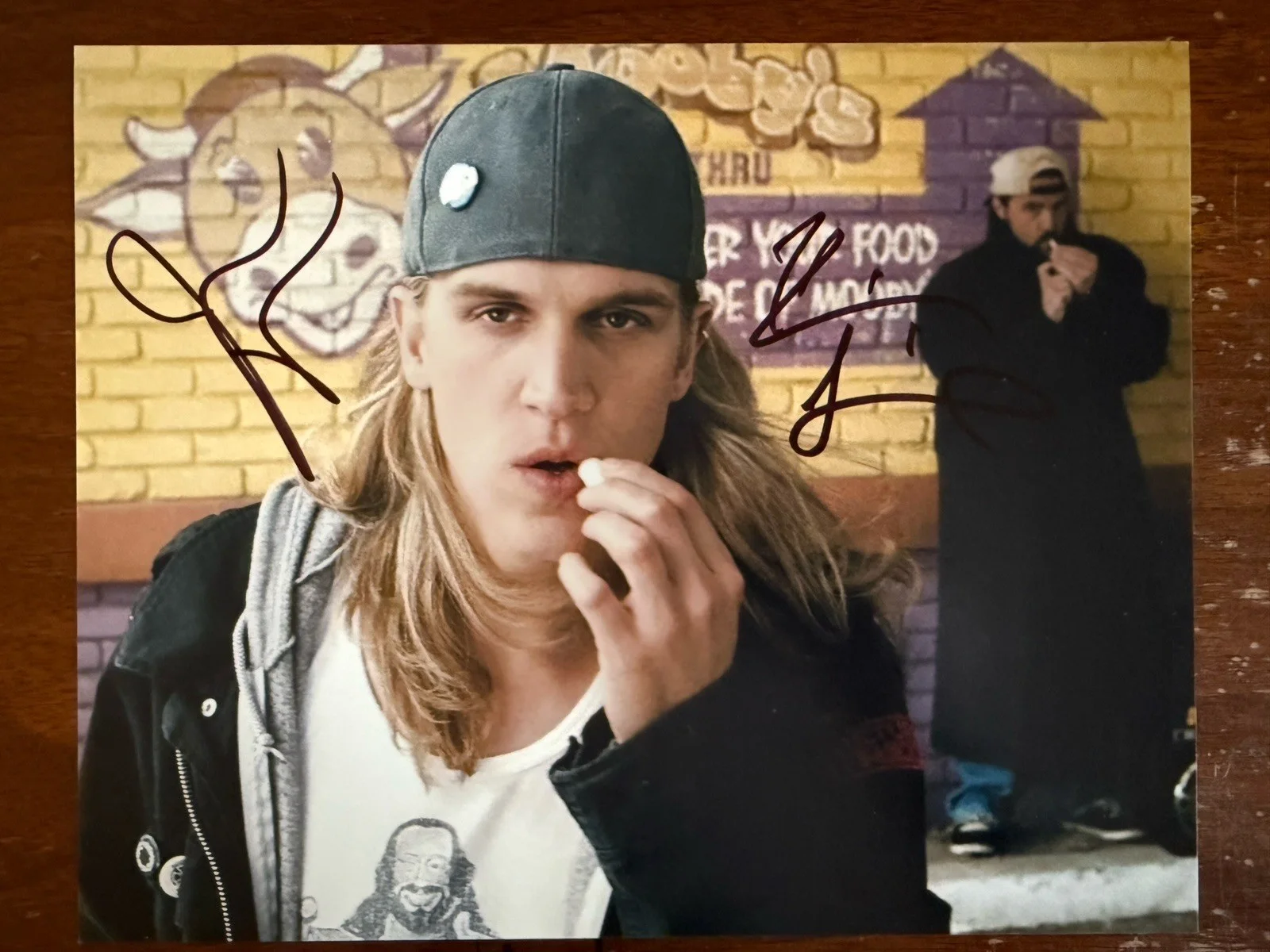 Kevin Smith — Kevin Smith Autograph Photo Jason Mewes Signed 8x10 Photo Jay and Silent