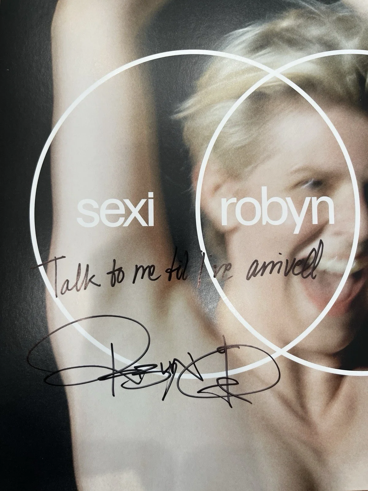 Robyn Sexistential Signed Vinyl Black LP Personally Signed Lyric, изображение 2