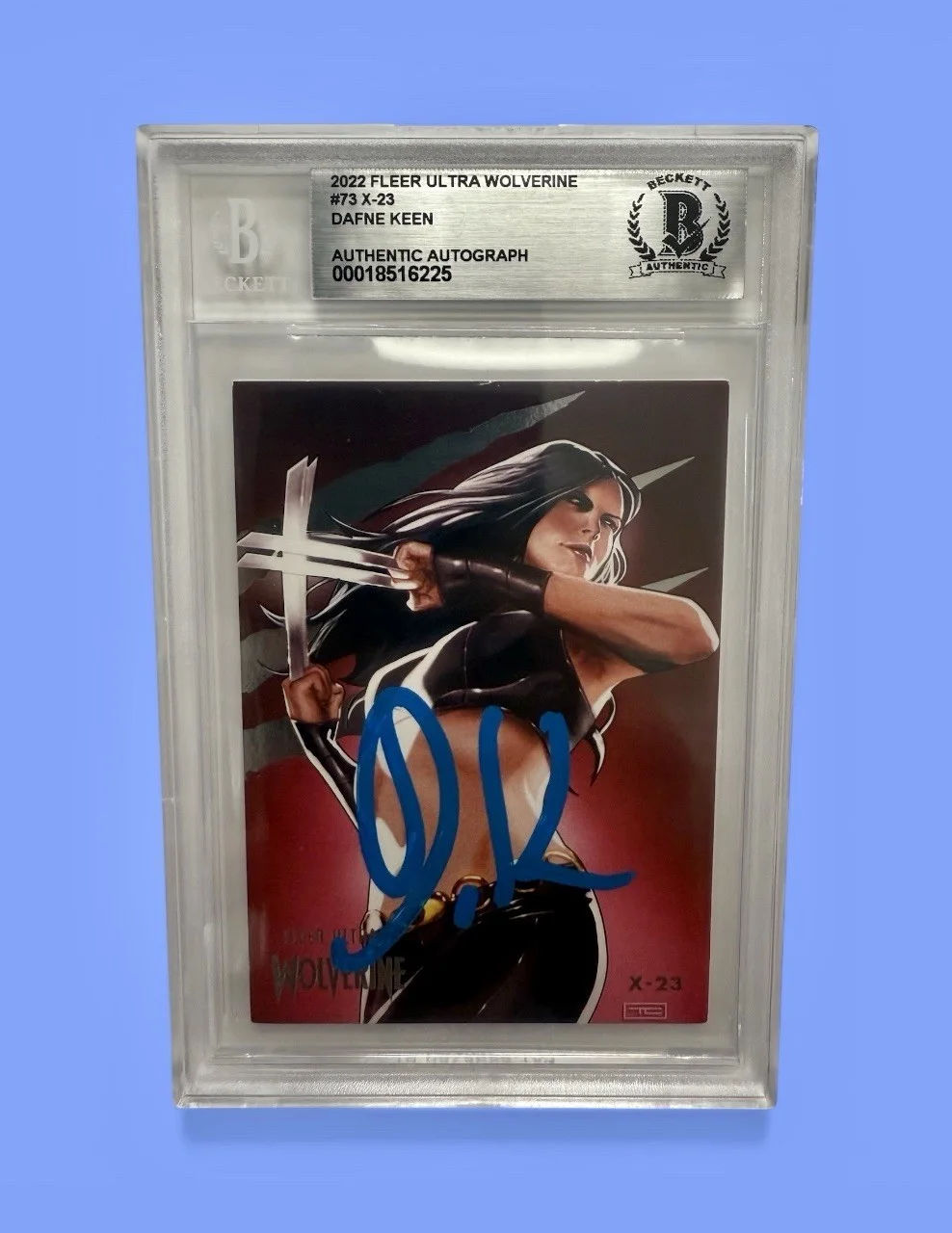 DAFNE KEEN — DAFNE KEEN AUTO CARD X-23 TRADING CARD 2022 FLEER ULTRA WOLVERINE BGS (3