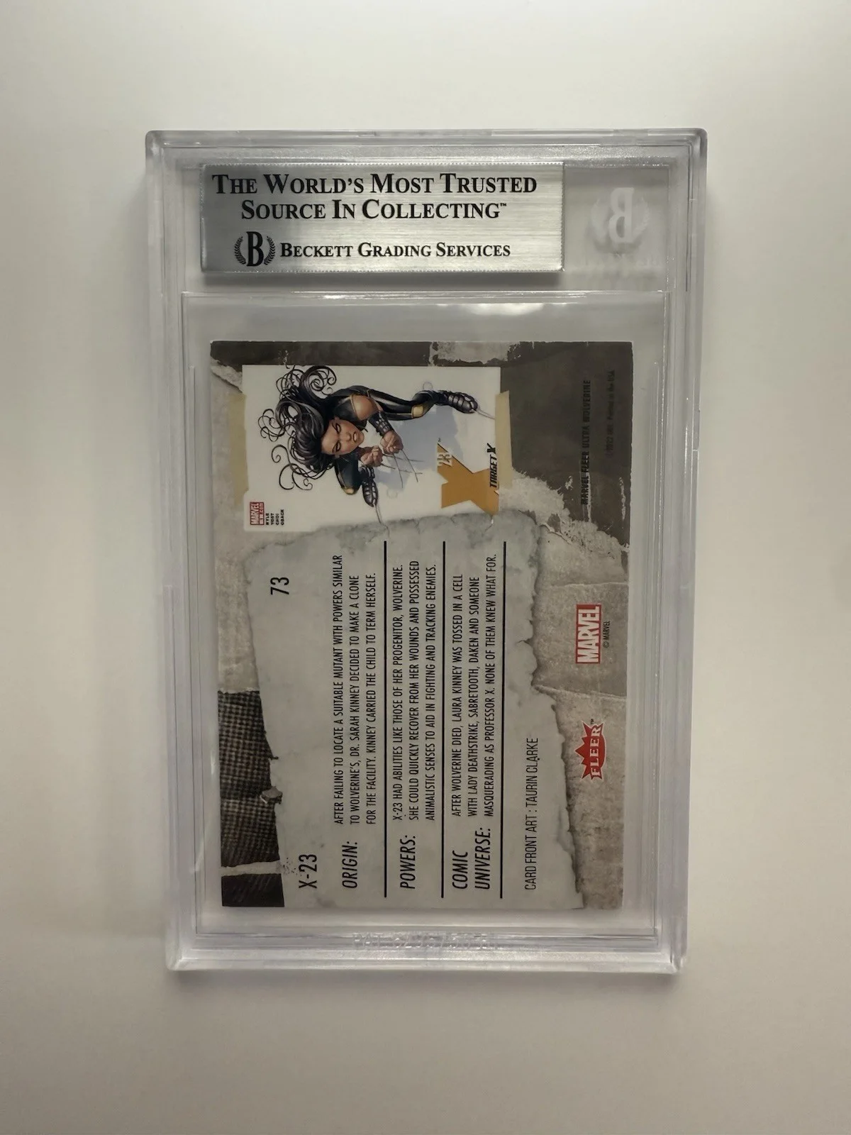 DAFNE KEEN — DAFNE KEEN AUTO CARD X-23 TRADING CARD 2022 FLEER ULTRA WOLVERINE BGS (3, image 2