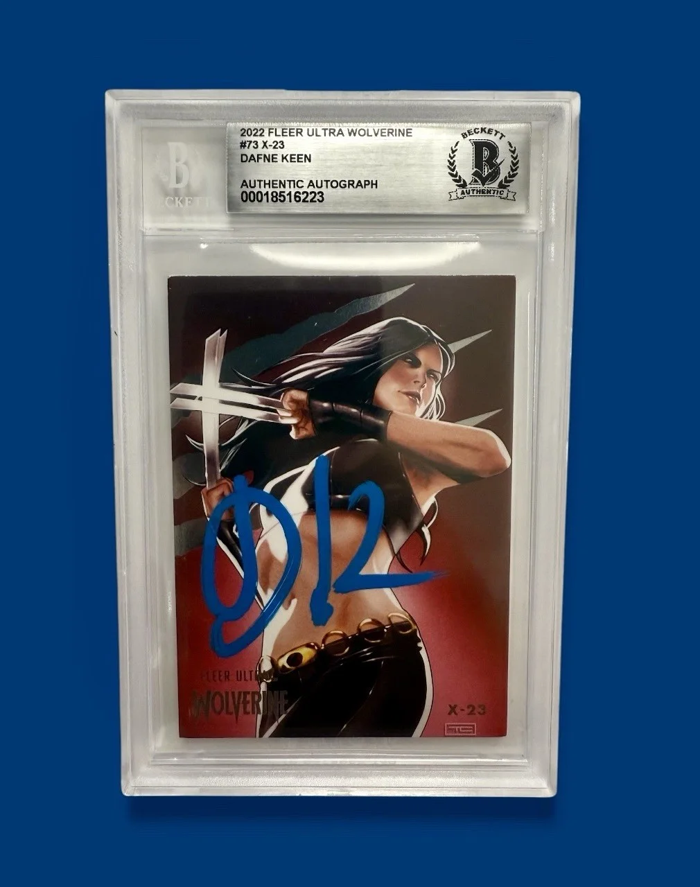 DAFNE KEEN — DAFNE KEEN AUTO CARD X-23 TRADING CARD 2022 FLEER ULTRA WOLVERINE BGS (2