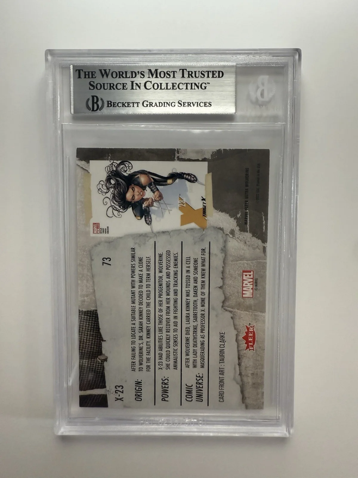 DAFNE KEEN — DAFNE KEEN AUTO CARD X-23 TRADING CARD 2022 FLEER ULTRA WOLVERINE BGS (2, image 2