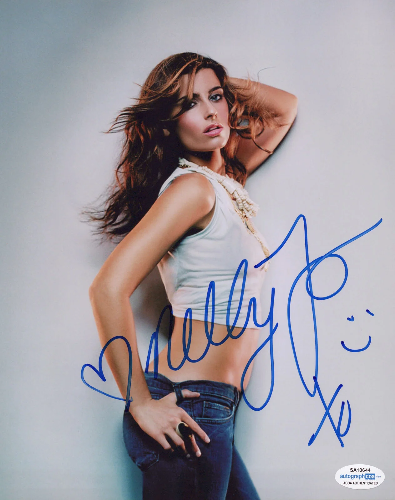 NELLY FURTADO — Nelly Furtado signed "PROMISCUOUS" 8x10 Photo x PROOF Singer SEXY Hot ACOA COA, изображение 3