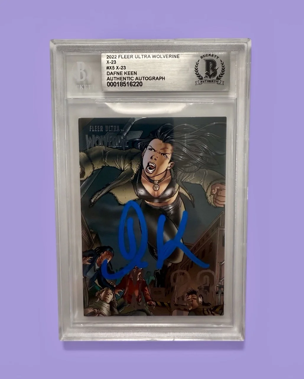 DAFNE KEEN — DAFNE KEEN AUTO CARD X-23 TRADING CARD 2022 FLEER ULTRA WOLVERINE BGS AUTO (1
