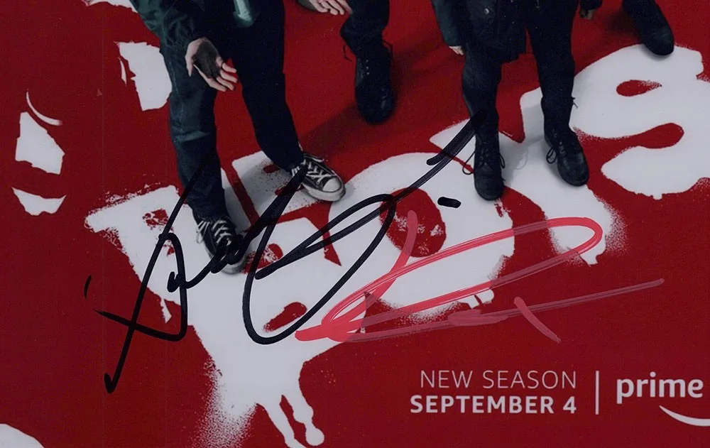 Jack Quaid, Jessie T. Usher — Jack Quaid & Jessie T. Usher signed "THE BOYS" 8x10 Photo c Hughie & A-Train COA, image 4