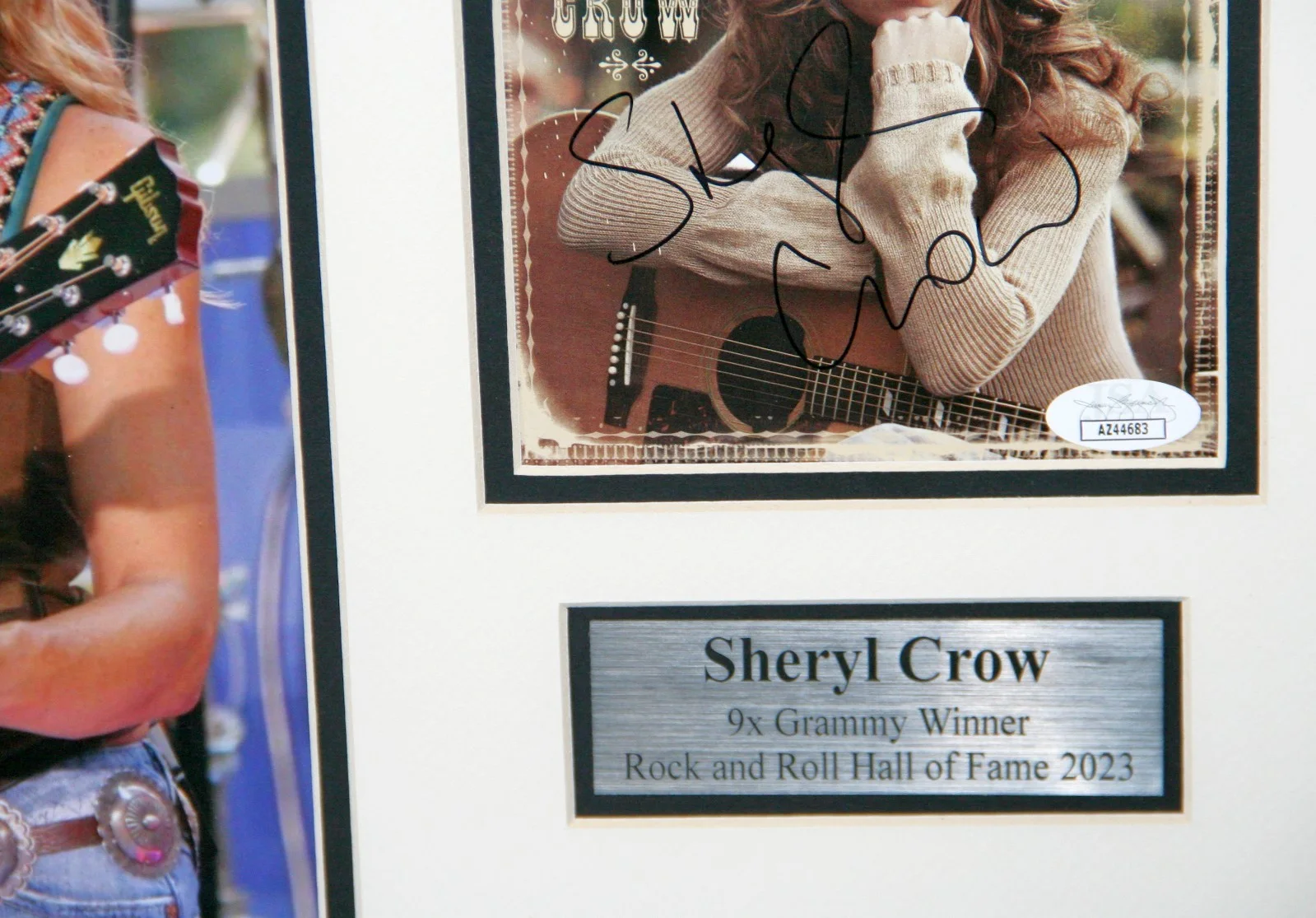 Sheryl Crow Autographed CD Cover Framed w/ Photo JSA, image 2