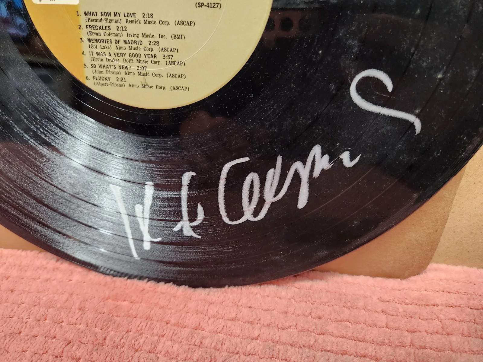 VTG Herb Alpert AUTOGRAPHED Vinyl Record "What Now My Love" SIGNED w/ COA, image 3