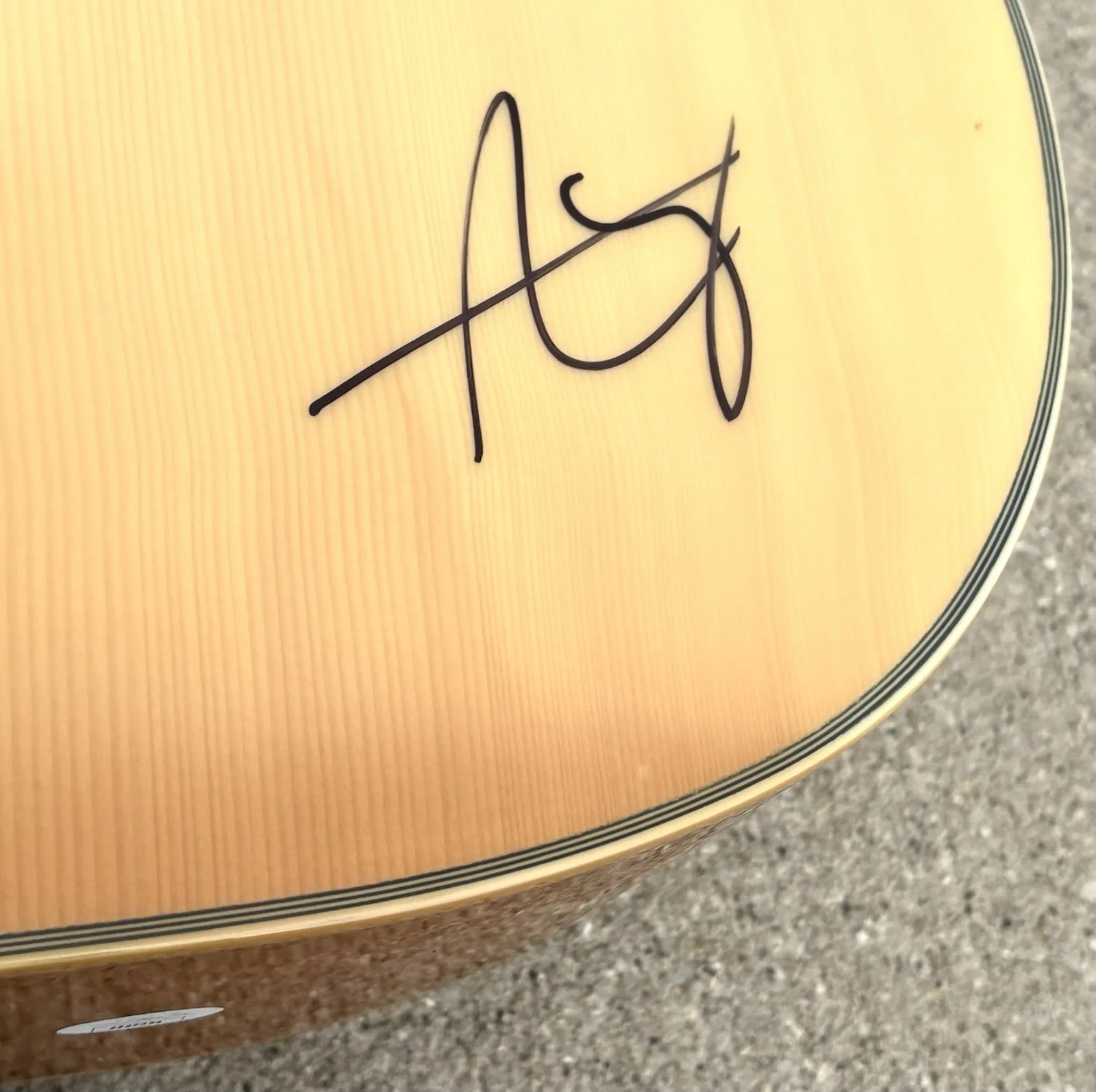 ASHLEY COOKE SIGNED Acoustic Guitar JSA LETTER OF AUTHENTICITY Never Til Now, image 3