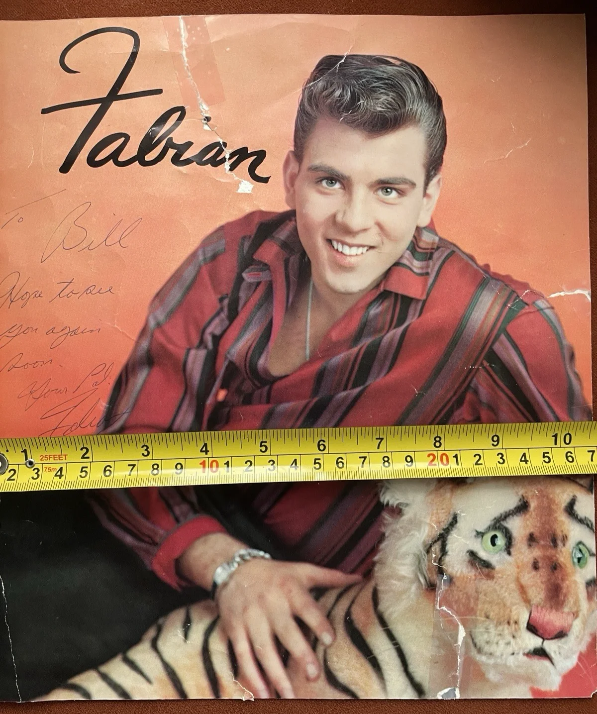 Fabian — Autographed Fabian Hold That Tiger Flat, image 5