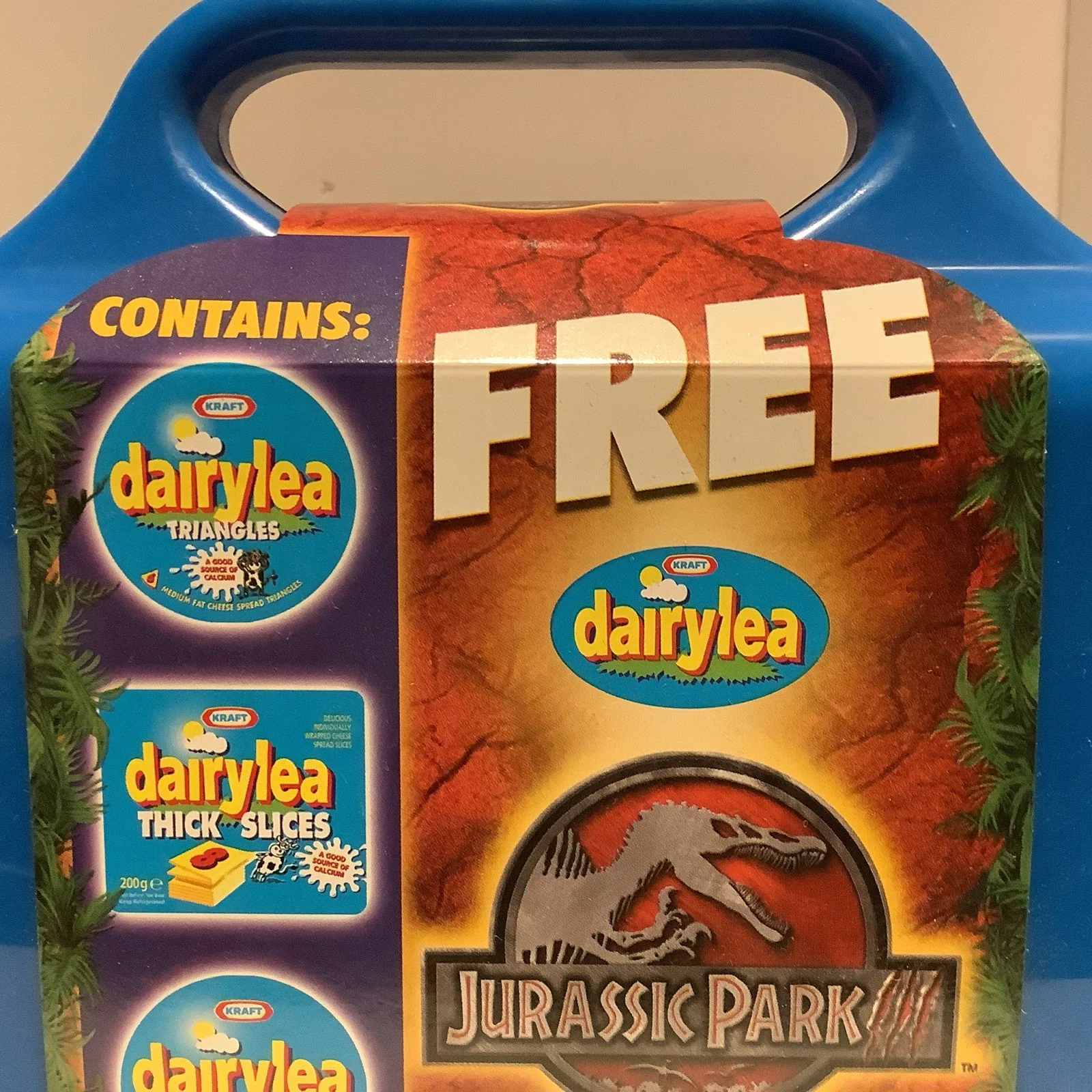 Jurassic Park 3 Dairylea Promo Blue Lunchbox, image 2