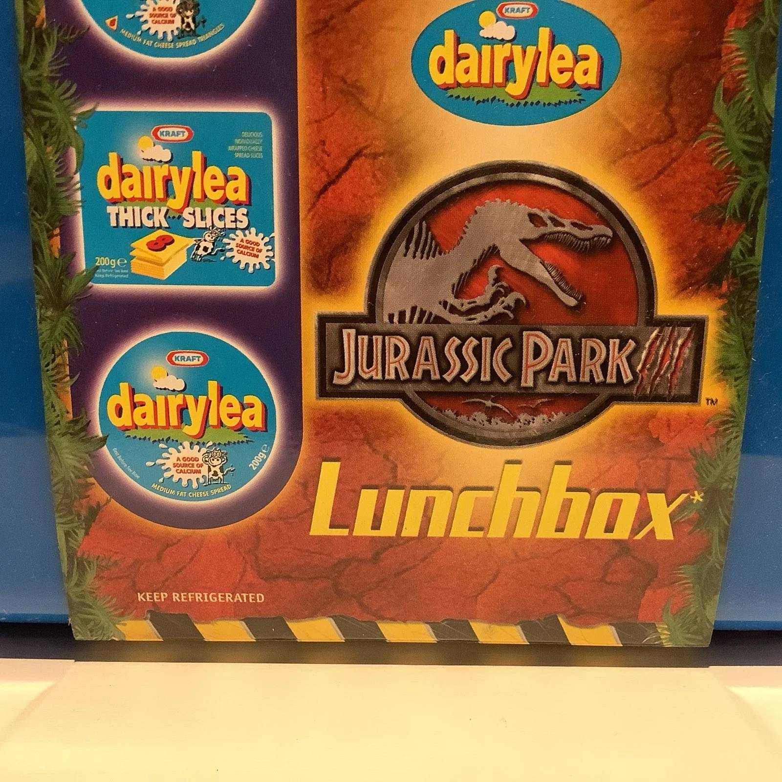 Jurassic Park 3 Dairylea Promo Blue Lunchbox, image 3
