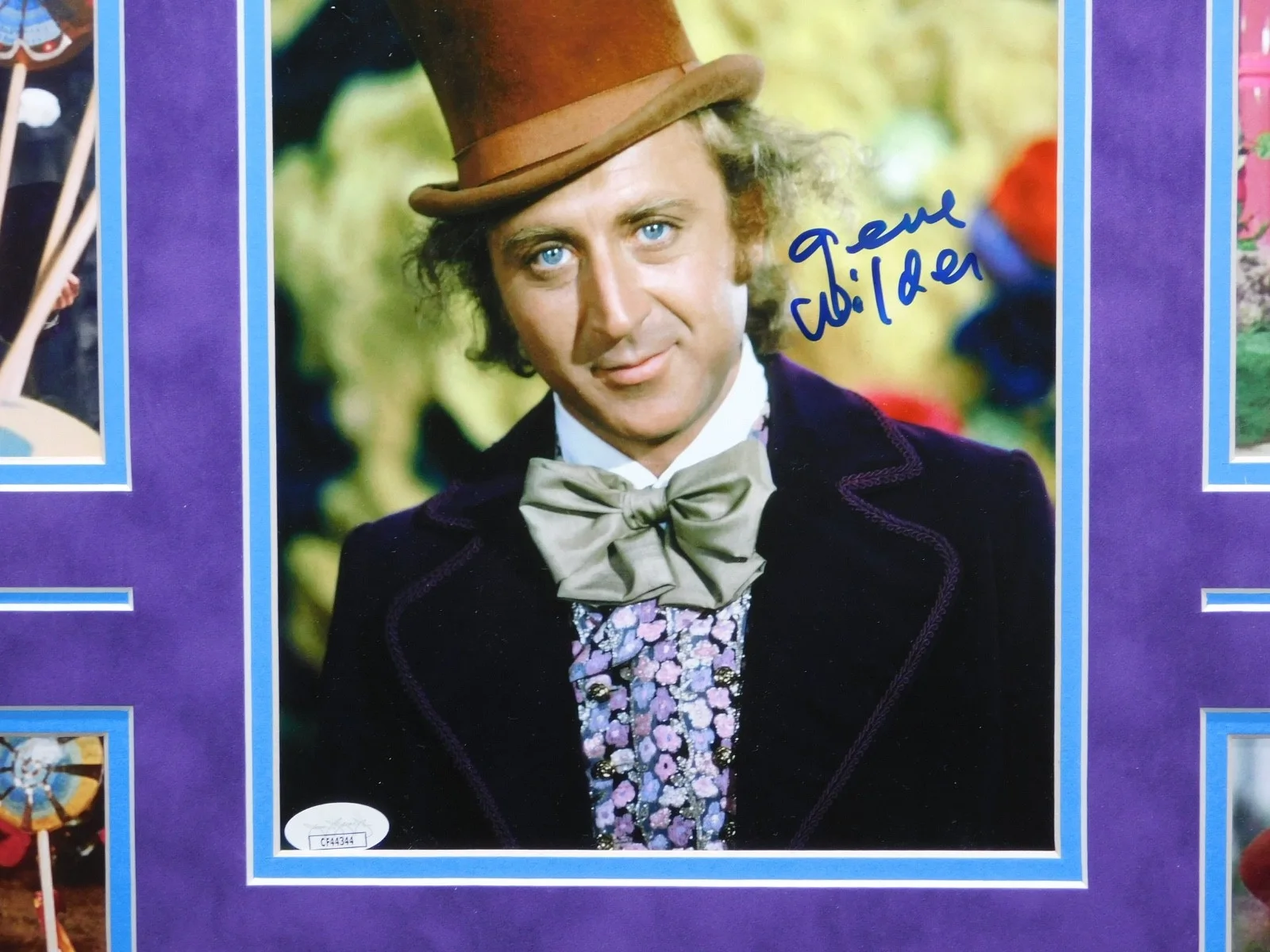Gene Wilder — Gene Wilder Signed Autographed Framed 8x10 Photo Willy Wonka Golden JSA COA D, image 2