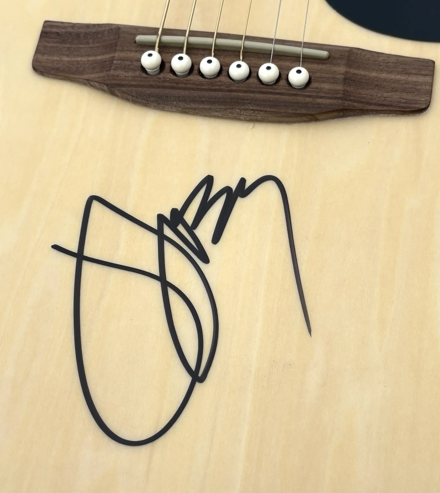 MY MORNING JACKET Jim James SIGNED Acoustic Guitar JSA LETTER OF AUTHENTICITY, изображение 3