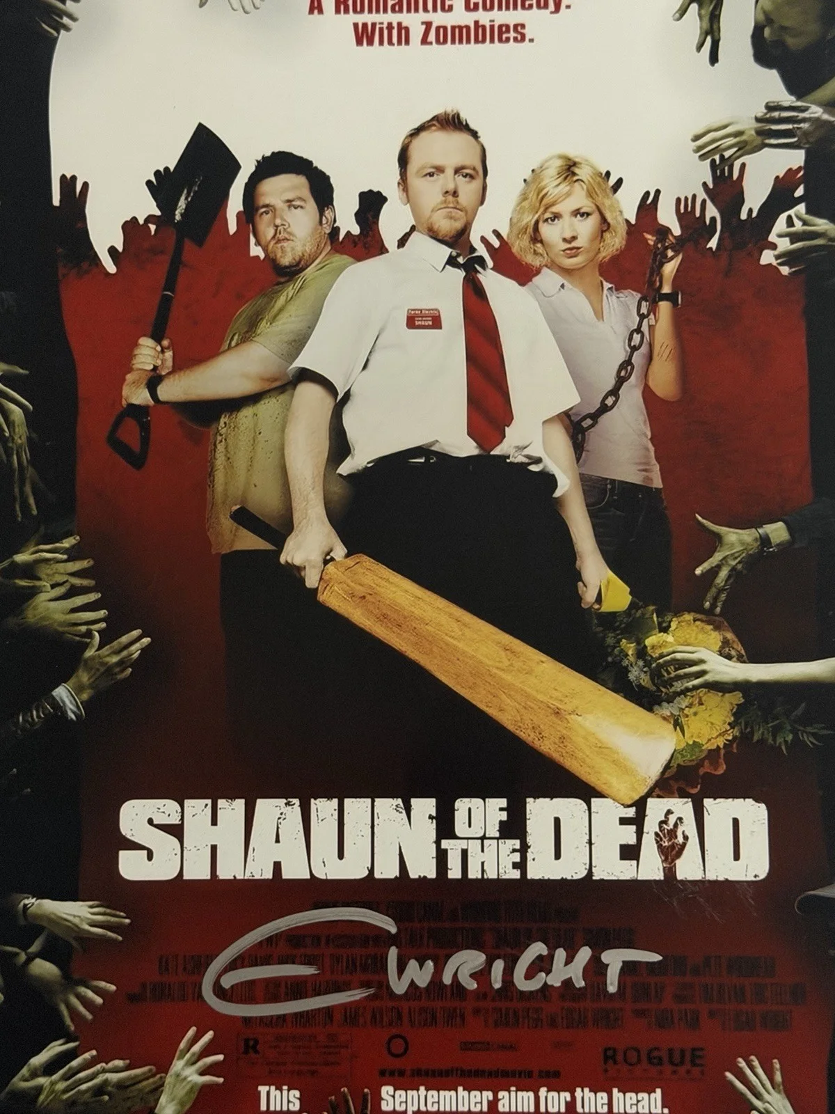 Edgar Wright — EDGAR WRIGHT SIGNED 12x18 SHAWN OF THE DEAD AUTOGRAPH PHOTO PSA/DNA COA-B, изображение 2