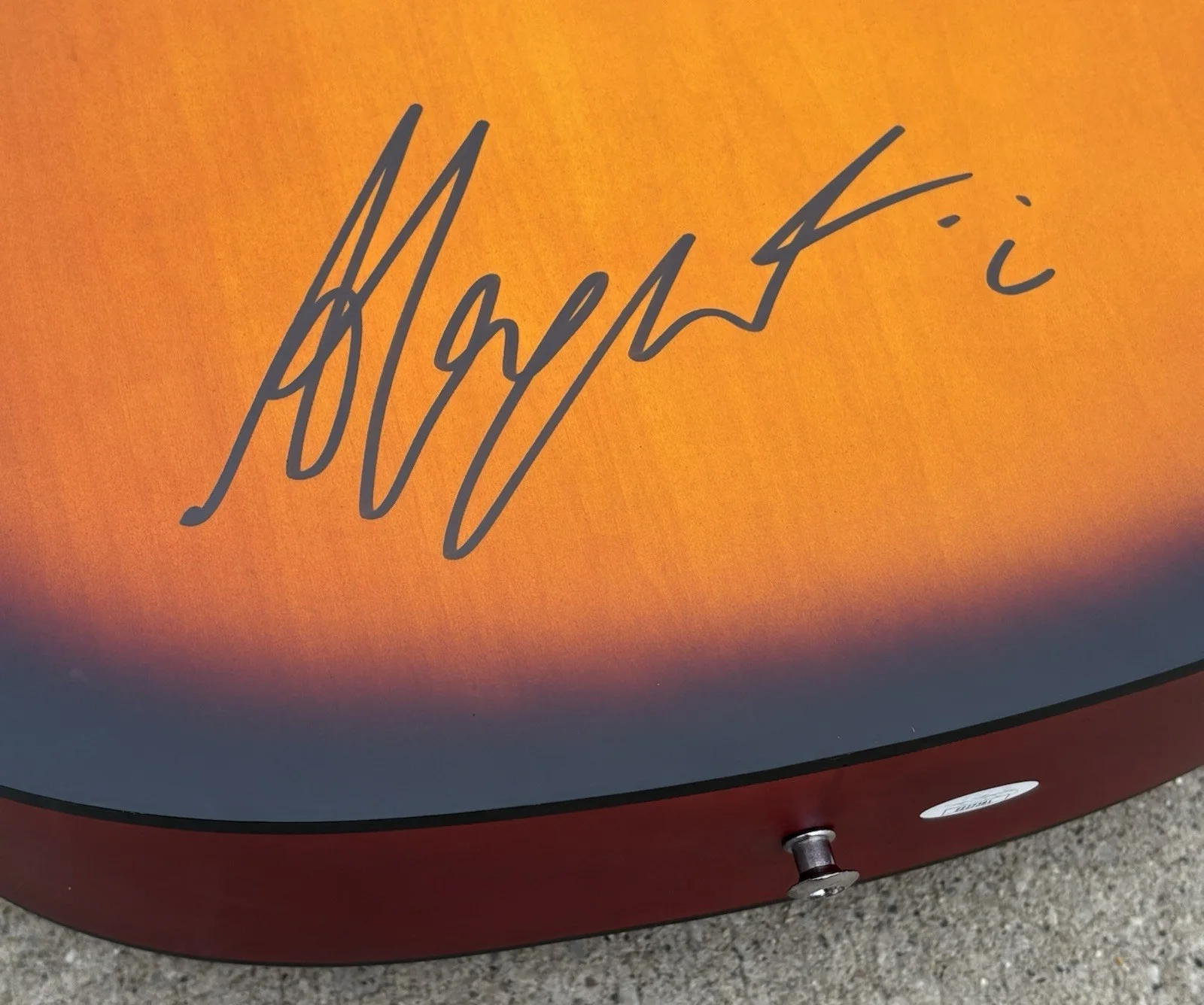 ALEX WARREN SIGNED Acoustic Guitar JSA LETTER OF AUTHENTICITY Ordinary, изображение 3