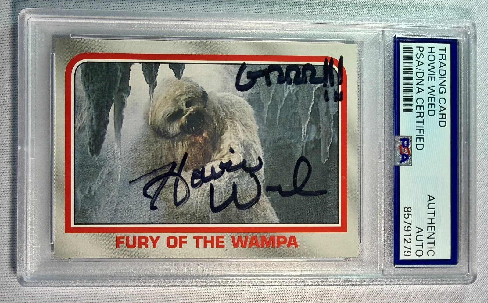 Howie Weed — 2004 Topps Star Wars Howie Weed Special Effects Signed Auto Card #23 PSA DNA