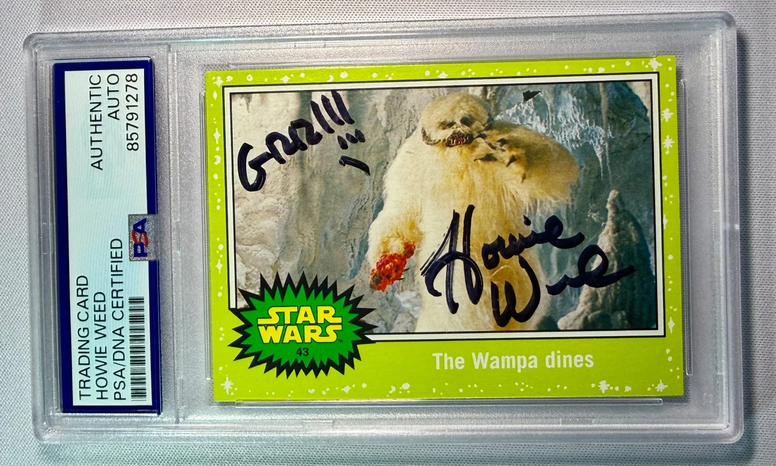 Howie Weed — 2015 Topps Star Wars Howie Weed Special Effects Signed Auto Card #43 PSA DNA