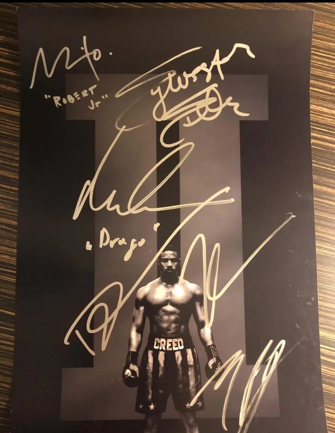 Creed II Multi-Signed Original Photograph Authentic Signings Autographed, image 3