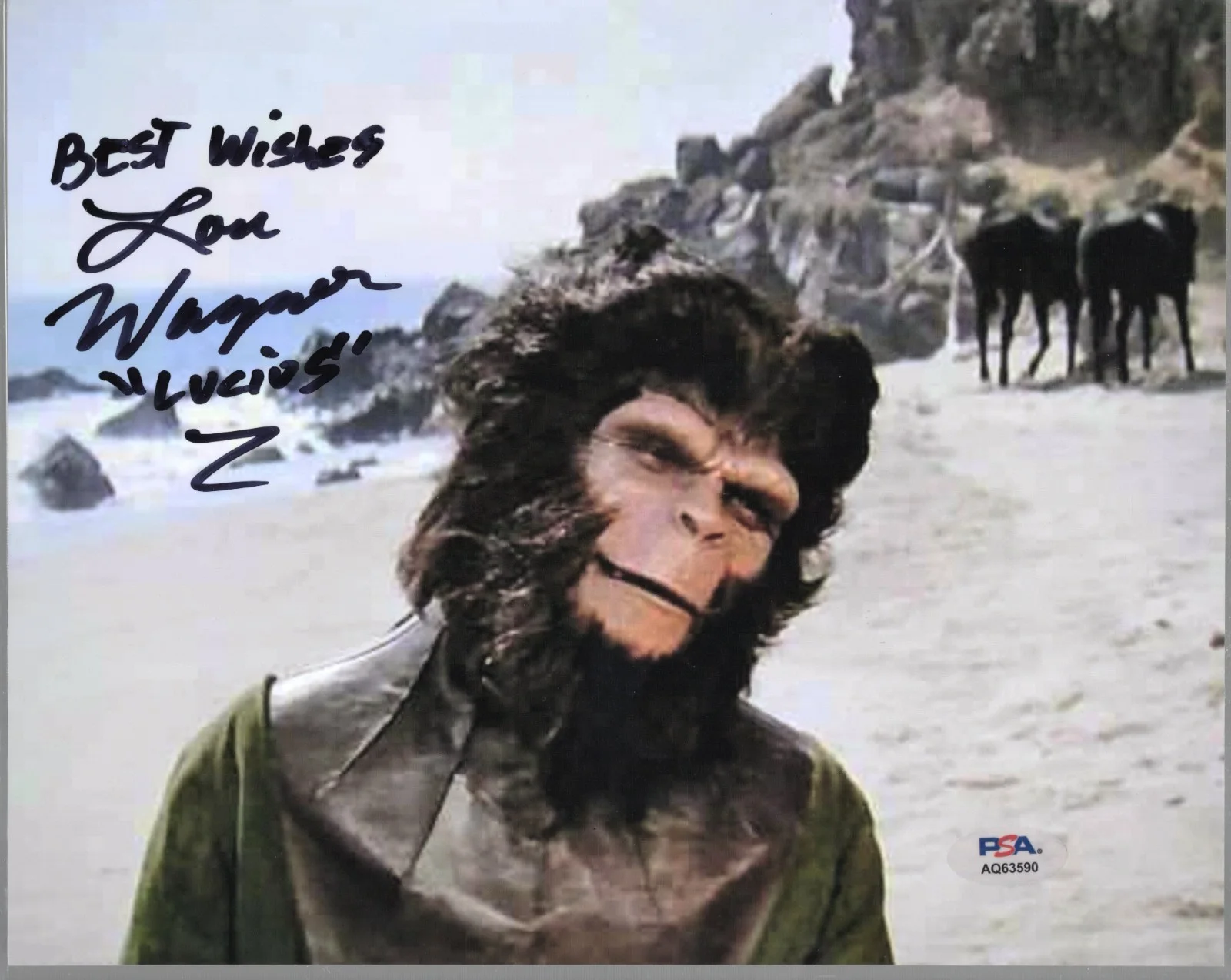 Lou Wagner — Lou Wagner Lucius Planet of the Apes Signed 8x10 Photo PSA DNA Authentic COA *90