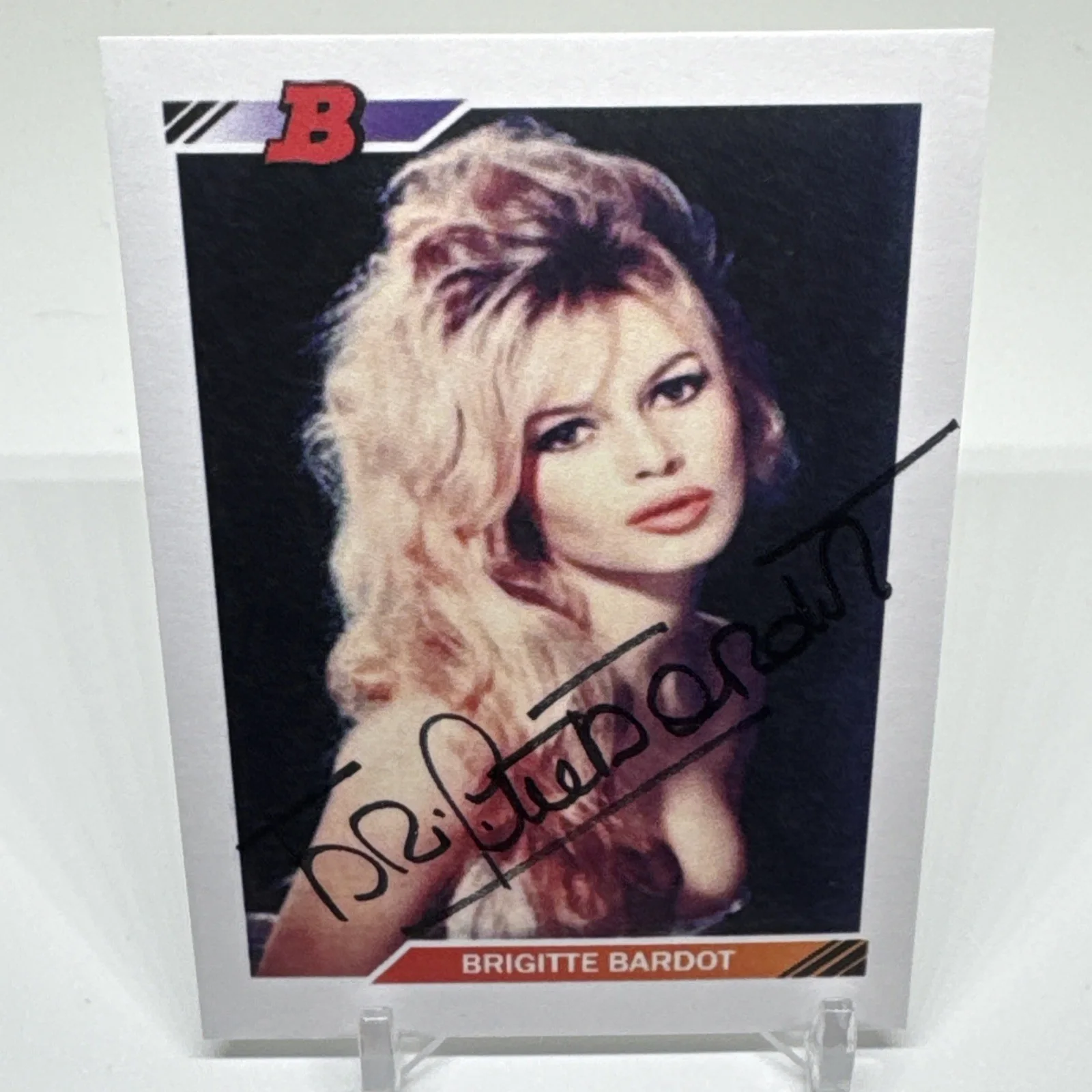 Brigitte Bardot — Brigitte Bardot Signed Auto Custom Card And God Created Woman Sex Symbol, изображение 3