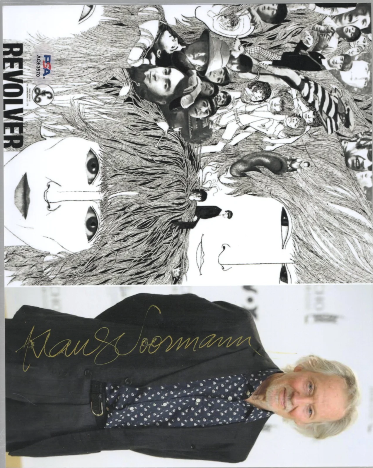 Klaus Voorman Beatles Revolver Artist Signed 8x10 Photo PSA DNA Authentic COA *0, изображение 2