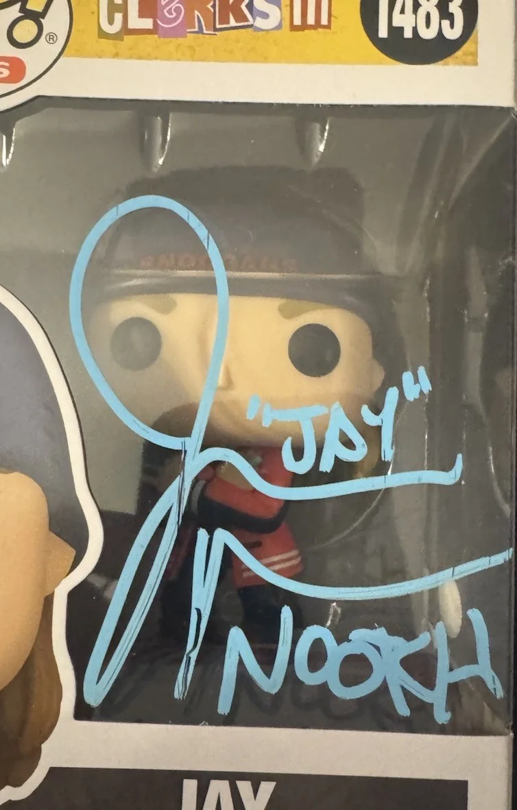 Jason Mewes — Jason Mewes Jay SIGNED AUTOGRAPHED Clerks III 3 Funko Pop 1483 JSA COA, image 2