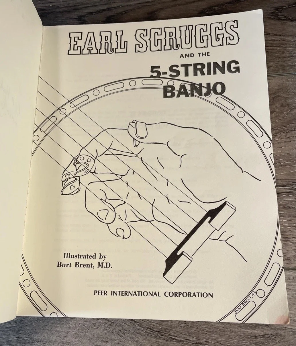 Signed Autographed 5 Banjo Greats Earl Scruggs Alan Munde Bill Keith Shrubsall, image 4