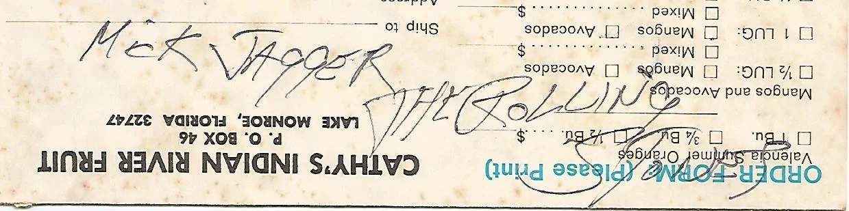 Mick Jagger (The Rolling Stones) Autographed June 11, 1978, image 2