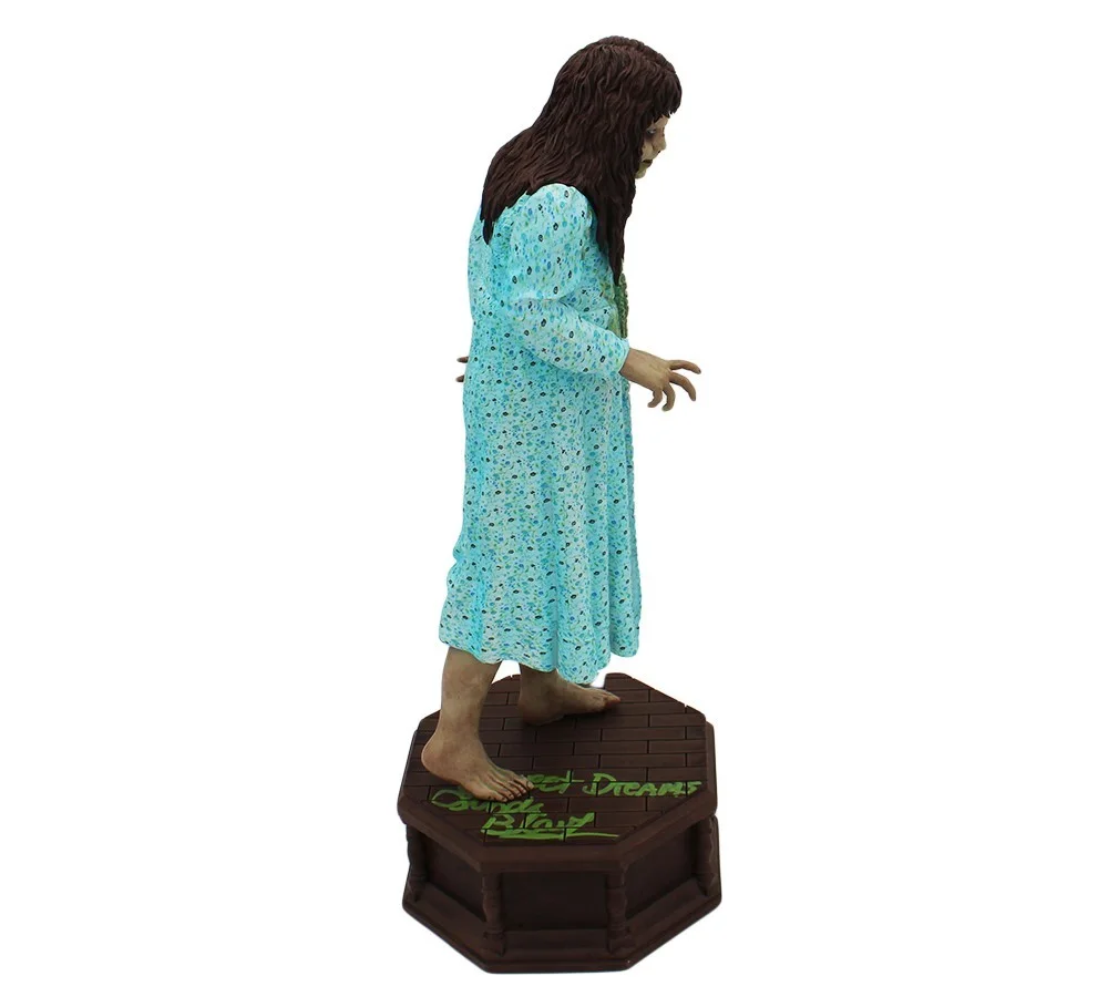 Linda Blair — Linda Blair Signed The Exorcist Officially Licensed 12 in Possessed Regan Statue, image 3