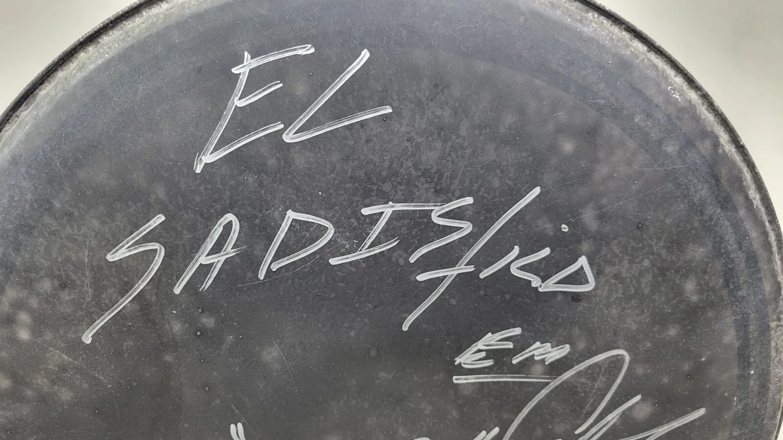 Asesino Band Autographed Drum Head Fear Factory Static-X Super Group Dino Tony, изображение 4