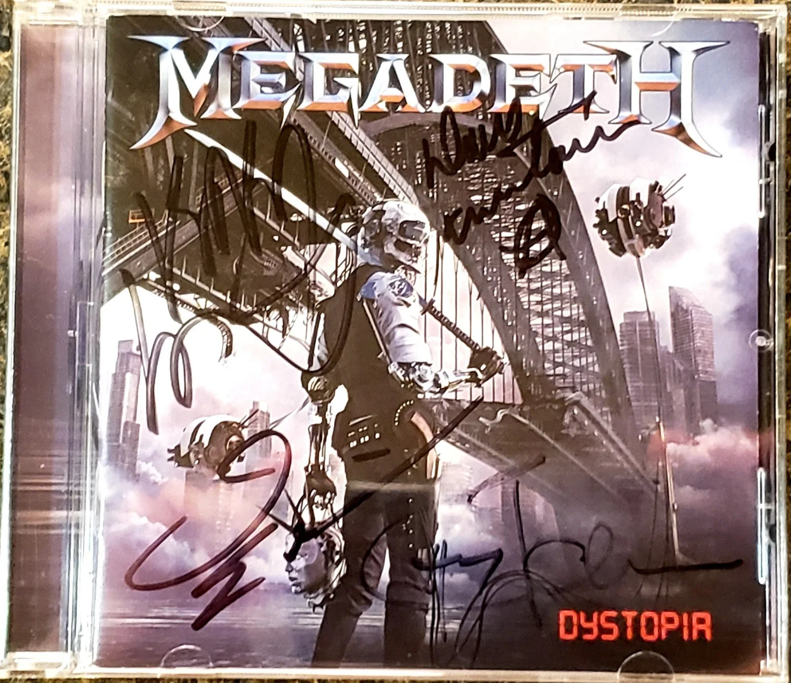 Rare! MEGADETH Signed: Dystopia, Sick Dying Dead, And Megadeth Self Titled CDs, изображение 2