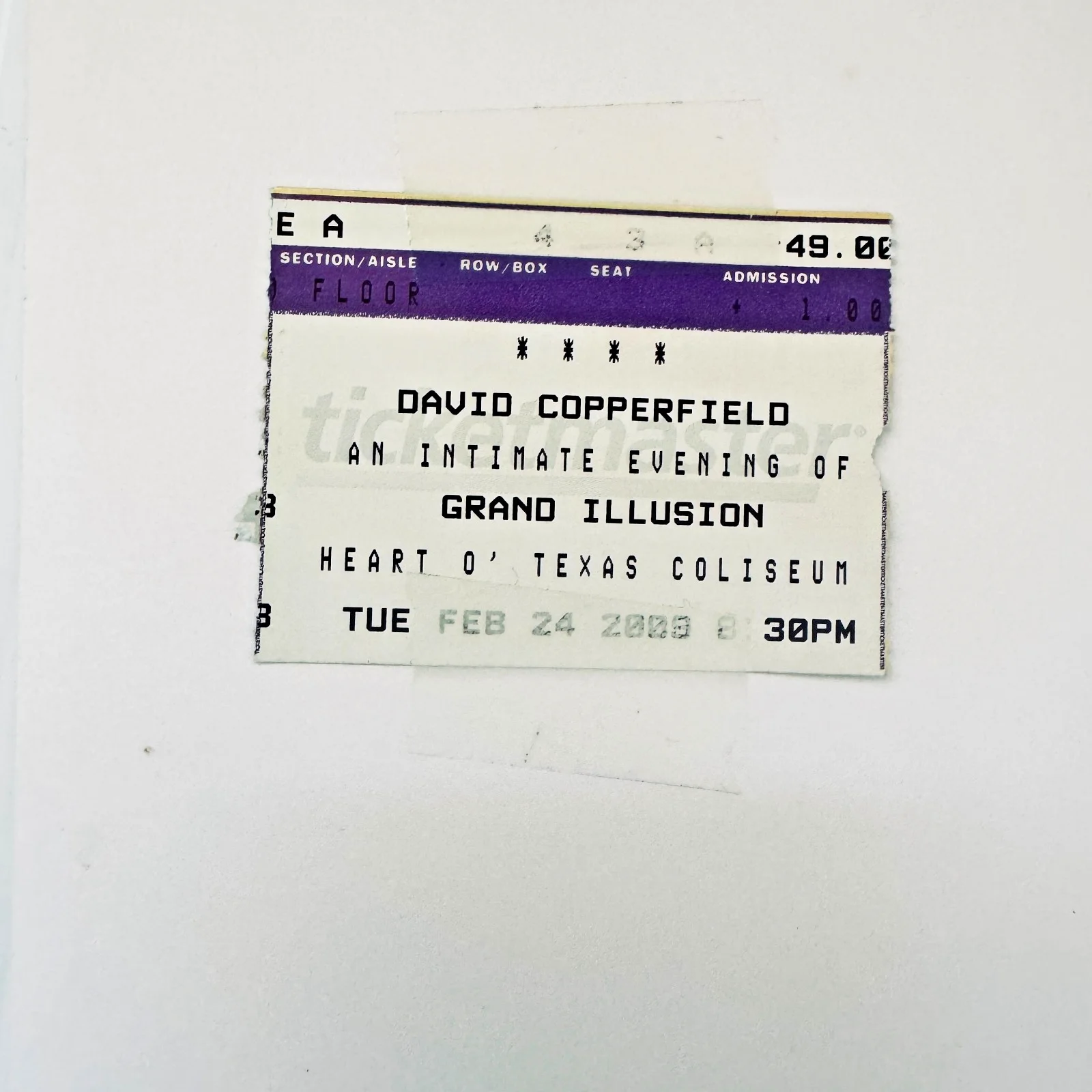 David Copperfield — DAVID COPPERFIELD SIGNED 8x10 PHOTO AUTOGRAPH + TICKET STUB + COA MAGICIAN, изображение 4