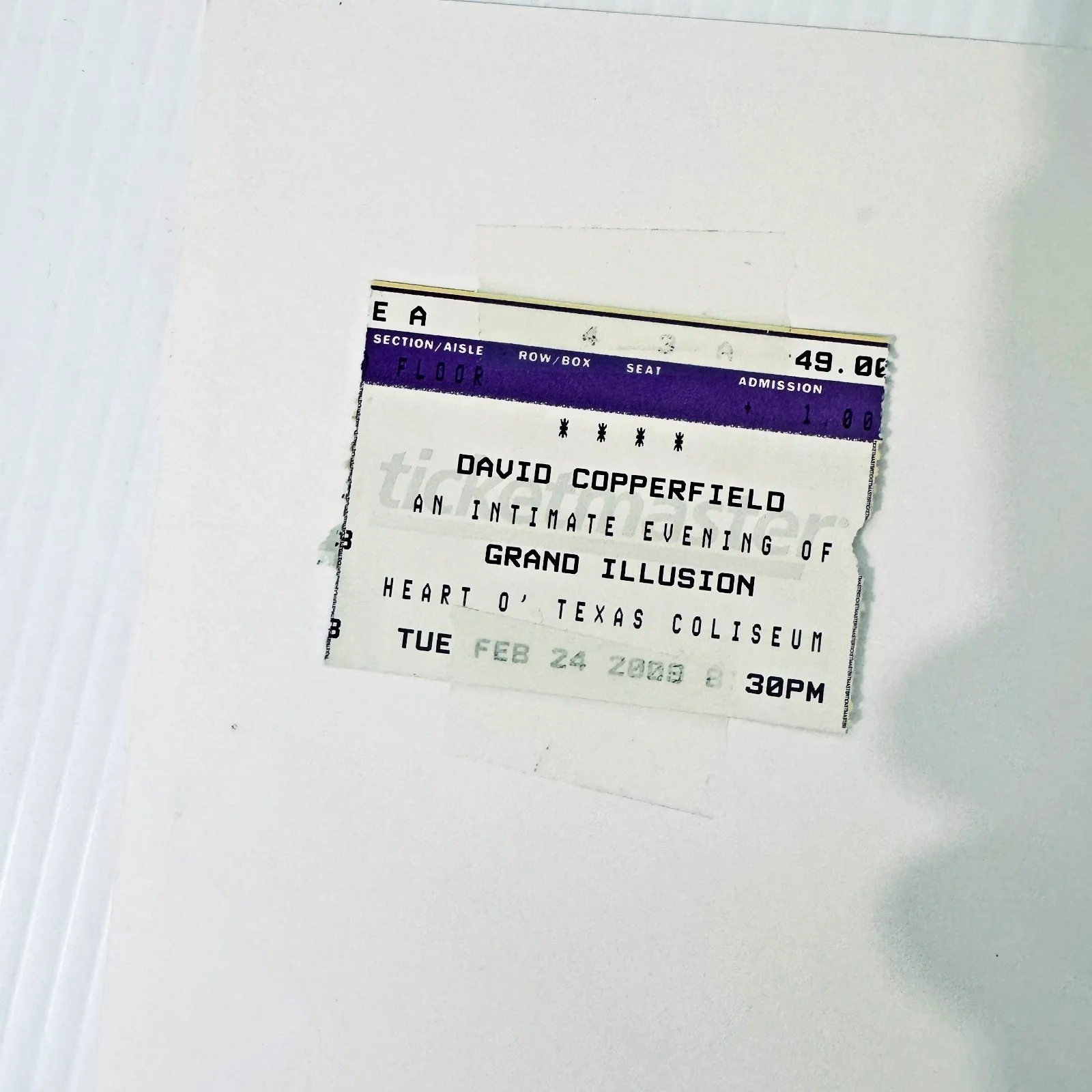 David Copperfield — DAVID COPPERFIELD SIGNED 8x10 PHOTO AUTOGRAPH + TICKET STUB + COA MAGICIAN, изображение 5