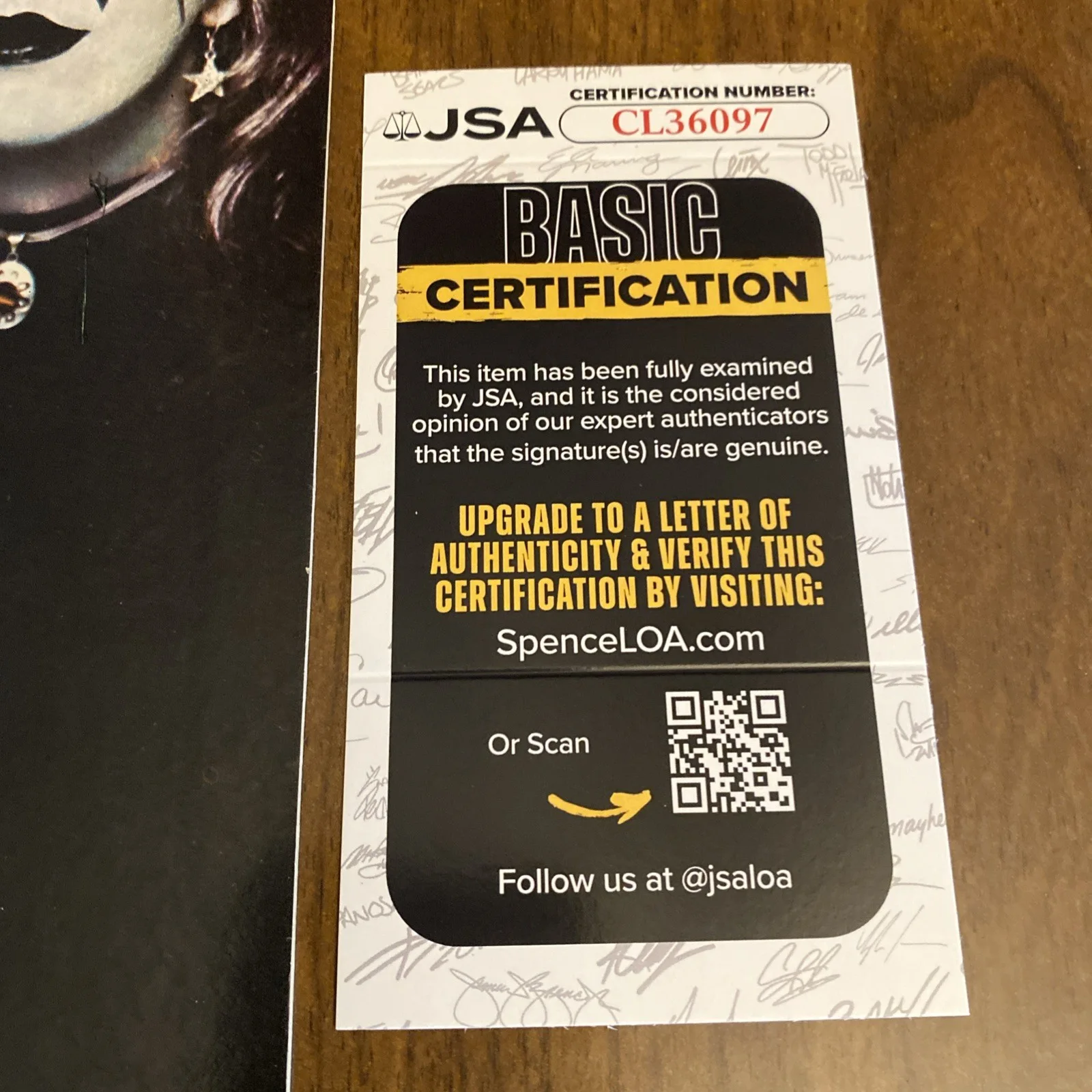 KISS Peter Criss JSA Signed Autograph Signed Self Titled Record Vinyl, image 3